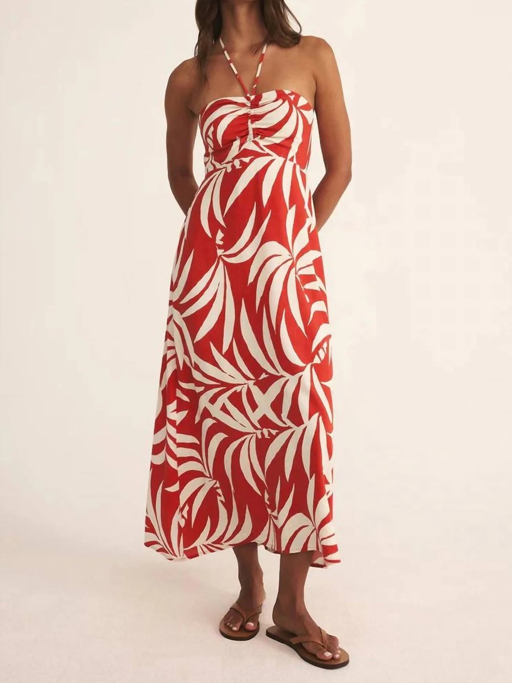 Z Supply Elodi Vacances Midi Dress, Size Large NWT - Picture 3 of 4
